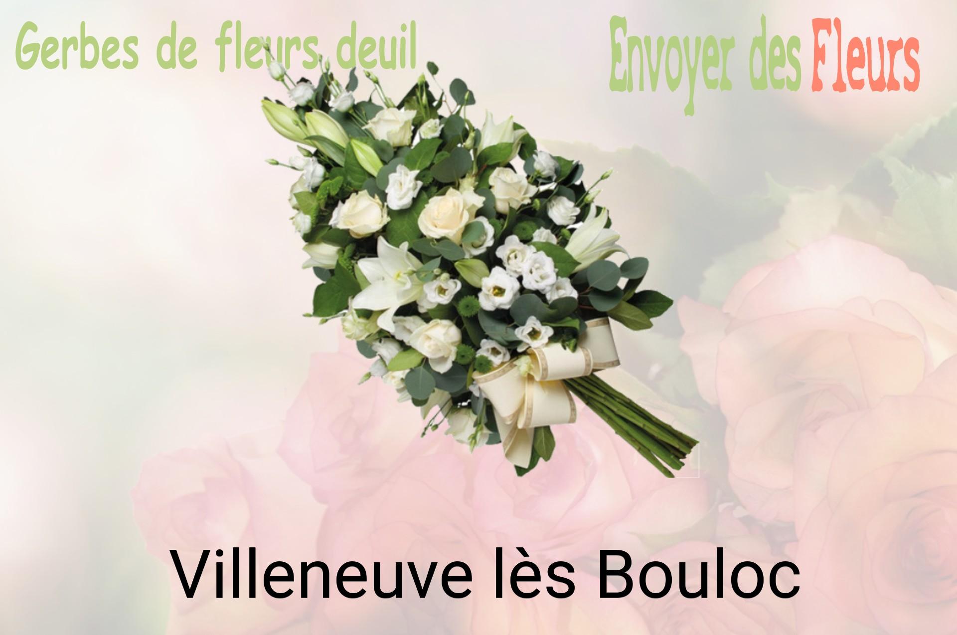 Gerbe de fleurs de deuil livrée à Villeneuve-lès-Bouloc